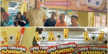 Ratusan Peserta Berlaga di Turnamen Domino Golkar. 16 Besar Sudah Dapat Hadiah, Bendum Ingatkan Sportivitas