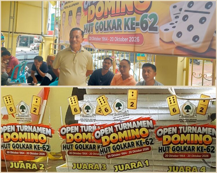 Ratusan Peserta Berlaga di Turnamen Domino Golkar. 16 Besar Sudah Dapat Hadiah, Bendum Ingatkan Sportivitas